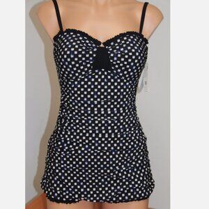 NWT Profile by Gottex one piece swimsuit swim dress plus size 24W bandeau
